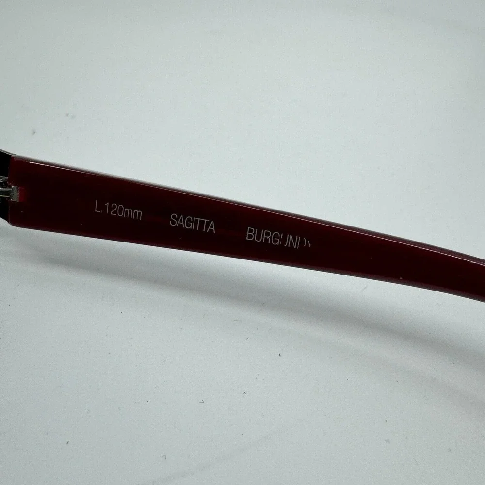 Ellen Tracy Sagitta Burgundy Sunglasses Red Full Rim 120‎ H10117